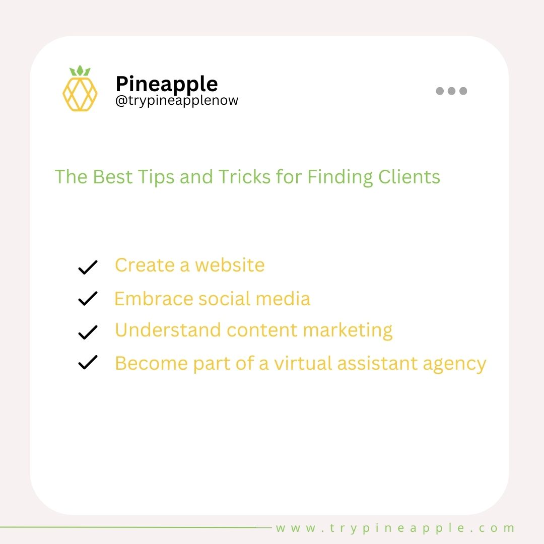 The Best Tips and Tricks for Finding Clients