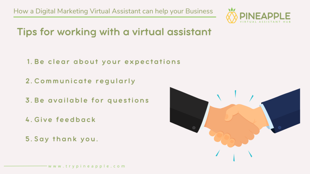 Tips for working with a virtual assistant